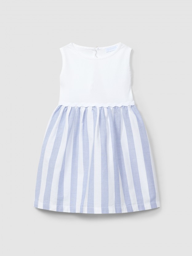 Open-back striped dress Open-back striped dress