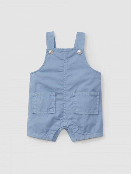 Pantaln corto en sarga con bolsillos
