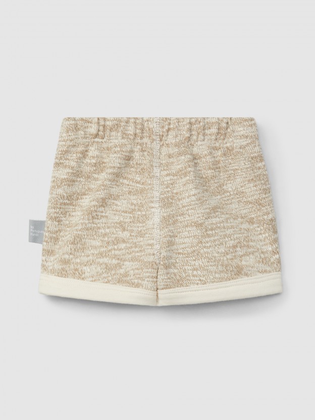 Cales pull-up em malha efeito tricot