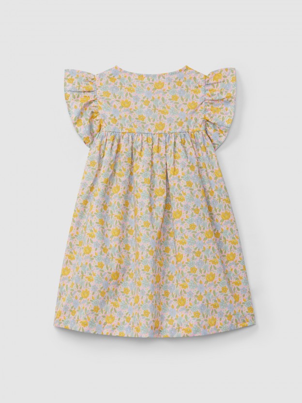 Vestido em tecido Liberty floral Vestido em tecido Liberty floral