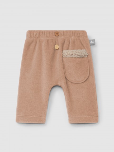 Calas pull-up em polar com bolso