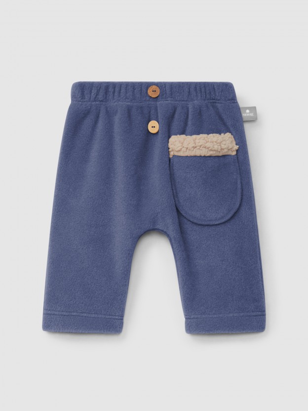 Pantaln pull-up de polar con bolsillo