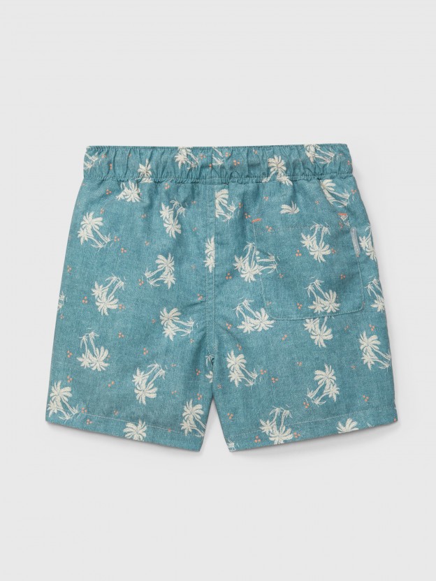 Swiimsuit bottoms palm trees
