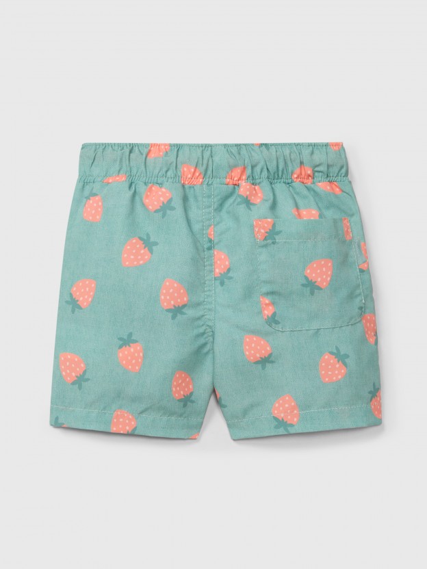 Short de bain fraises Short de bain fraises