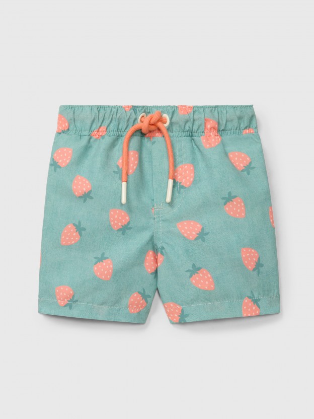 Short de bain fraises Short de bain fraises