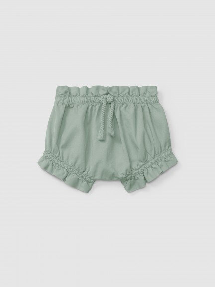 Cales pull-up em sarja com cordo decorativo