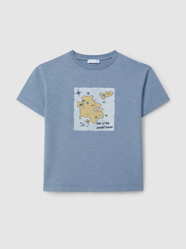 T-shirt "Map of the secret island"