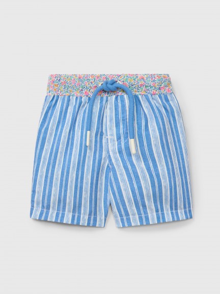 Swiimsuit bottoms Liberty flowers and stripes