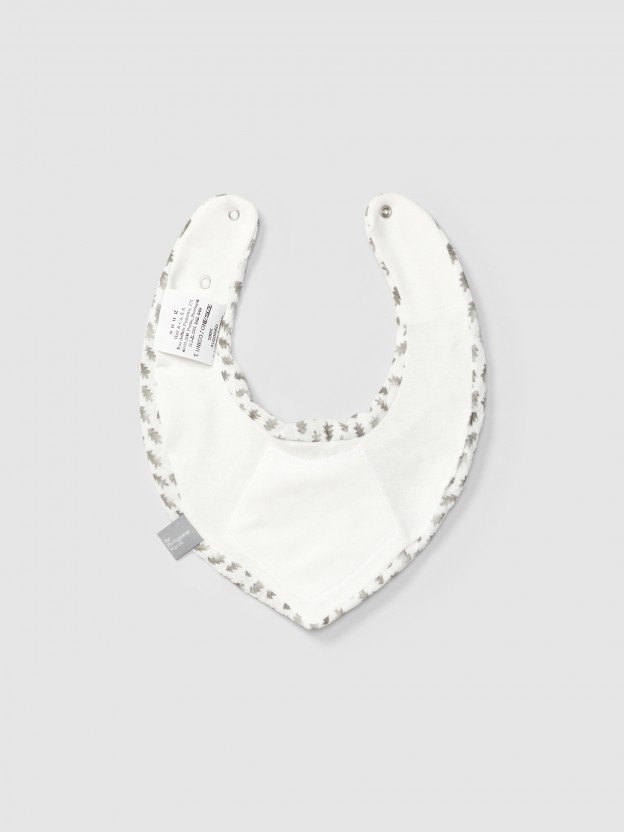 Bavoir en mousseline imprime