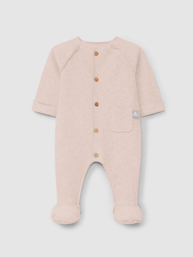 Ensemble en maille polaire en coton biologique