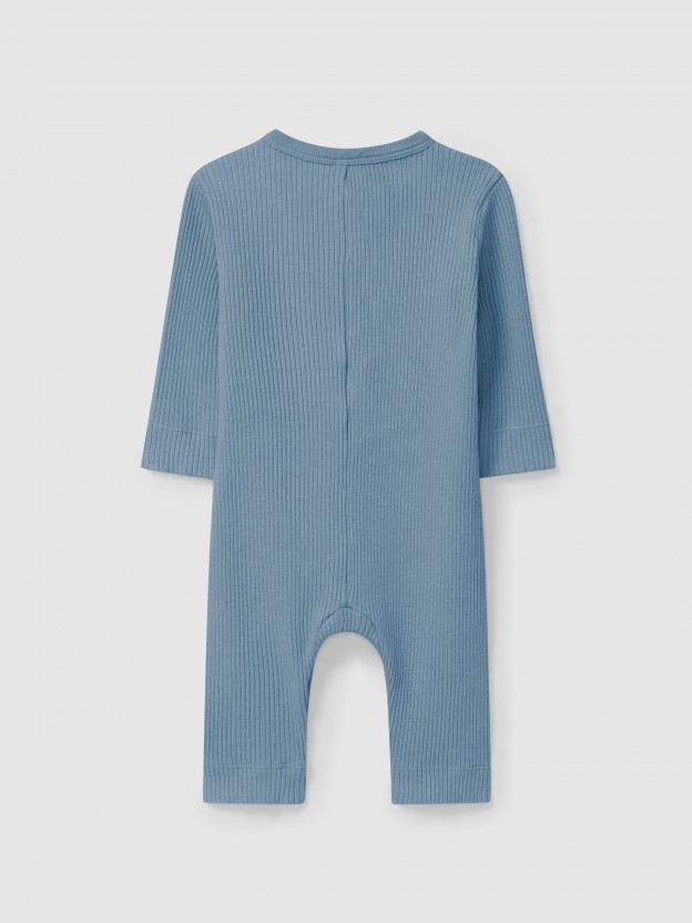 Ensemble en maille cannele