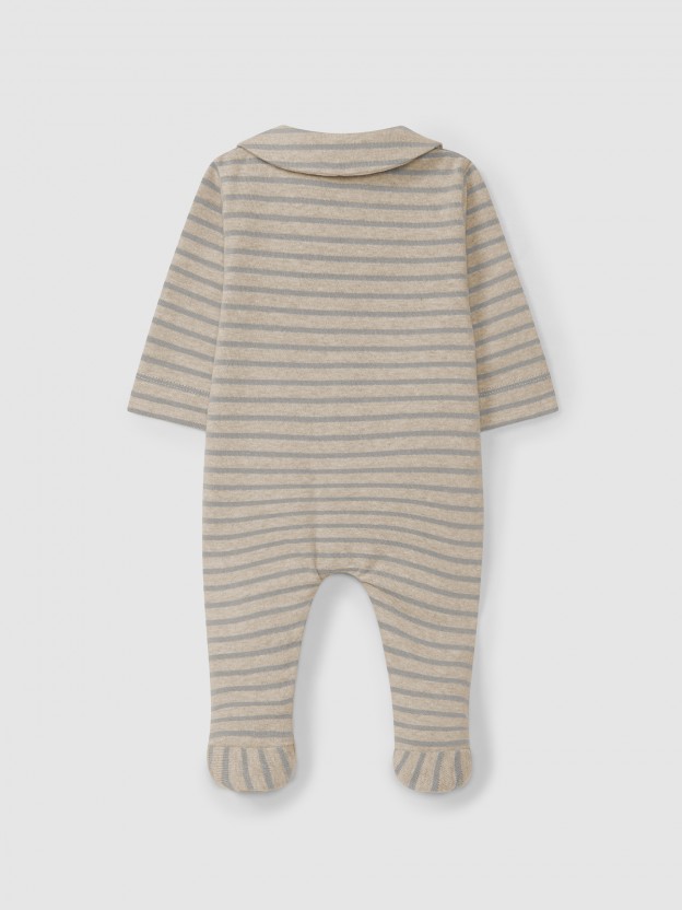 Ensemble  rayures en jersey card