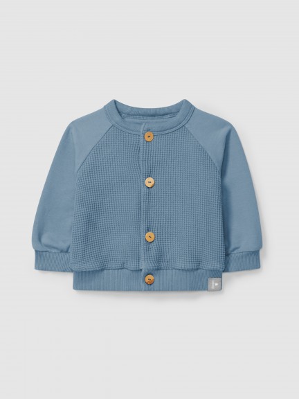Waffle weave jacket