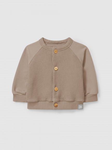 カーディガン BAL JACQUARD RAMIE CARDIGAN BAL JACQUARD RAMIE CARDIGAN Crewneck