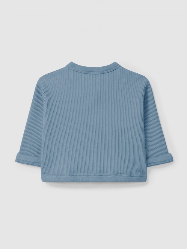Ribbed jersey jacket