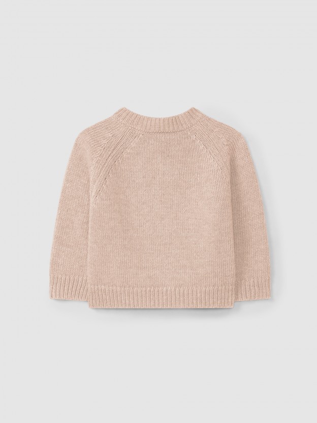 Gilet tricot  col rond