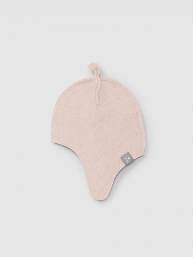 Organic cotton fleece beanie