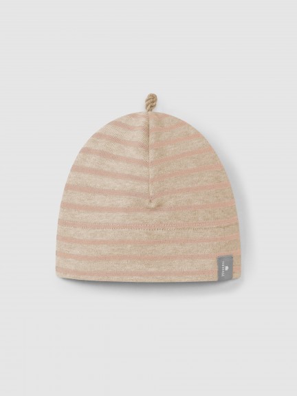 Gorro em jersey cardado