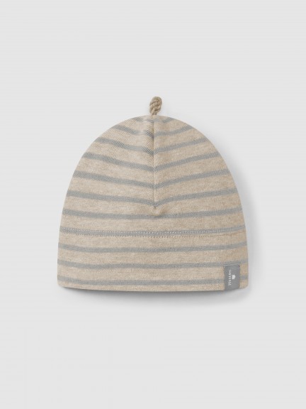 Gorro em jersey cardado