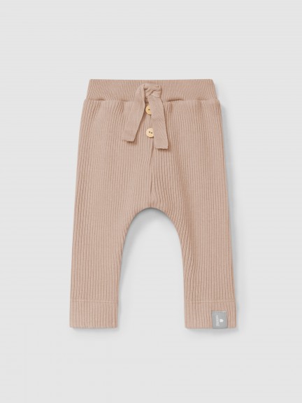 Leggings en maille cannele