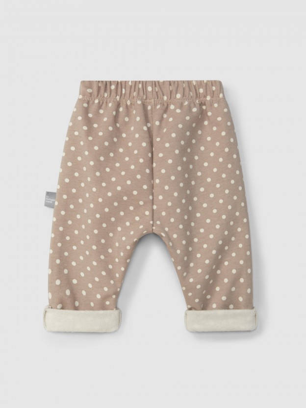 Pantalon pull-up imprim