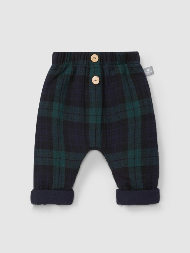 Pantalon pull-up  carreaux