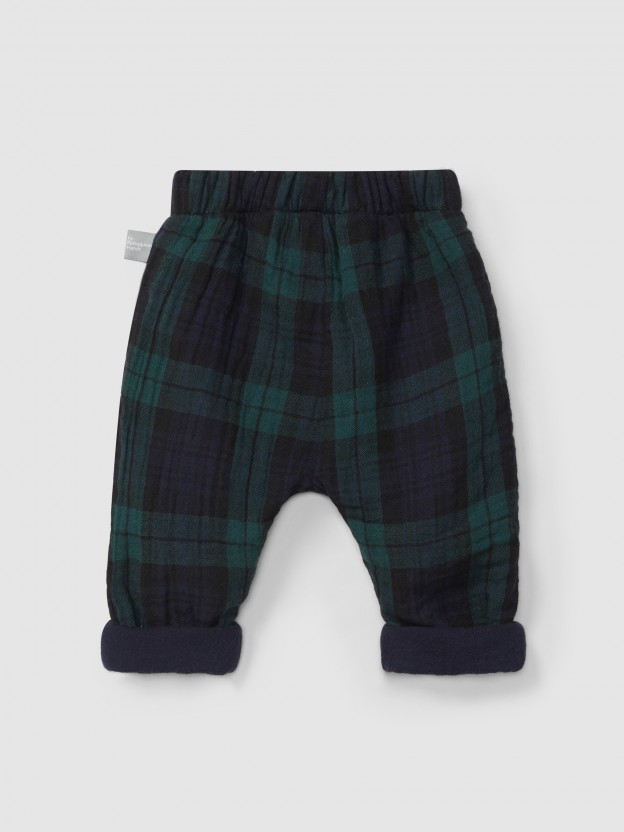 Pantalon pull-up  carreaux