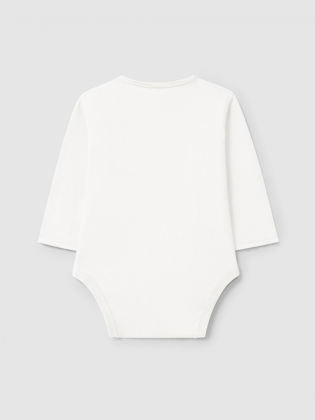 Body sin cuello con bolsillo de algodn orgnico