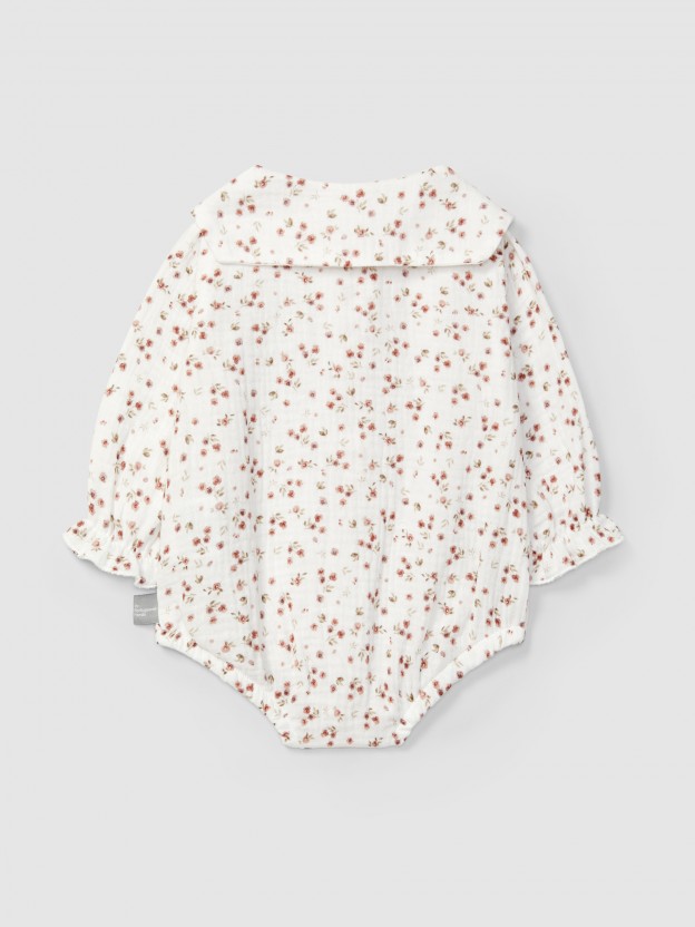 Body de muselina estampado floral Body de muselina estampado floral