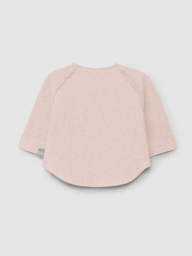 Pull en maille polaire en coton biologique