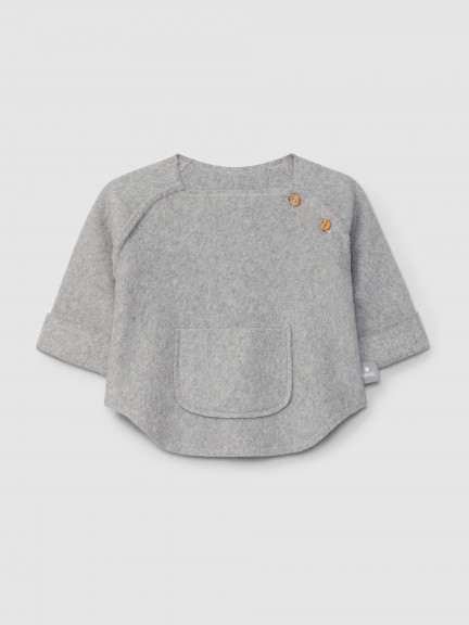 Pull en maille polaire en coton biologique