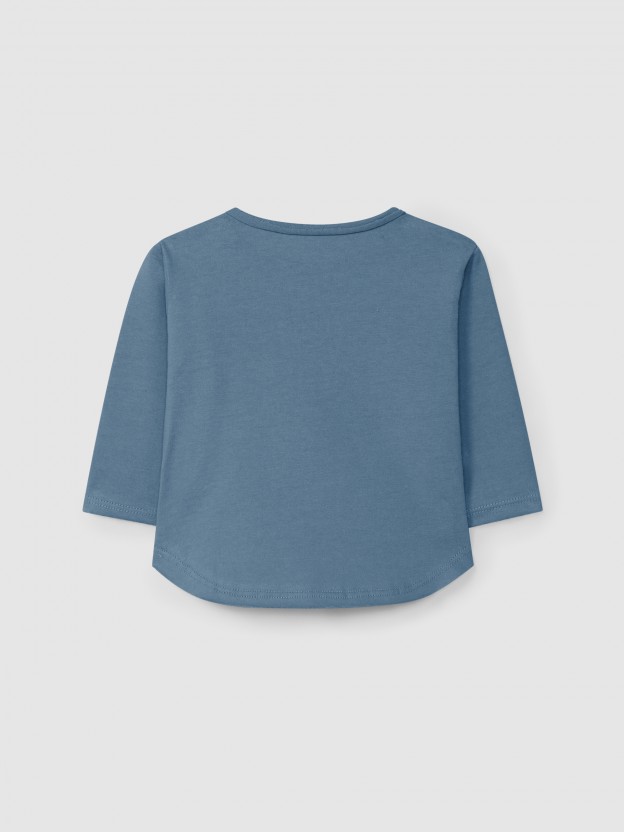 Longsleeve in organic cotton with print