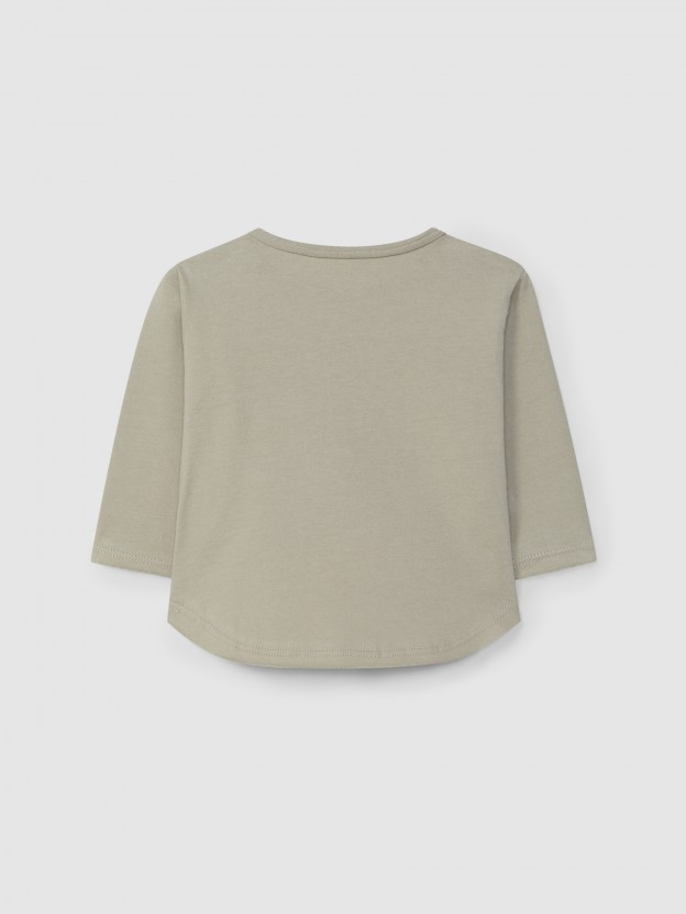 Longsleeve in organic cotton with print