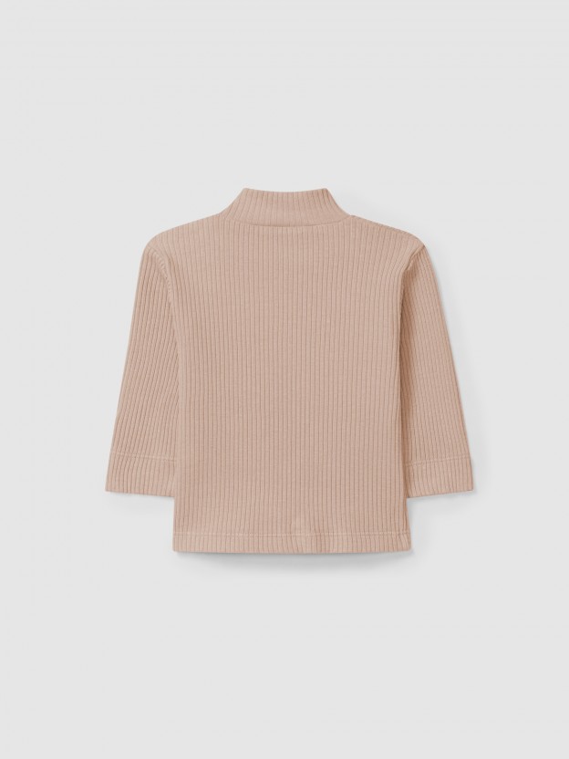 Longsleeve turtleneck in ribbed jersey Longsleeve turtleneck in ribbed jersey