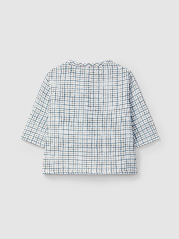 Chemise en mousseline imprime