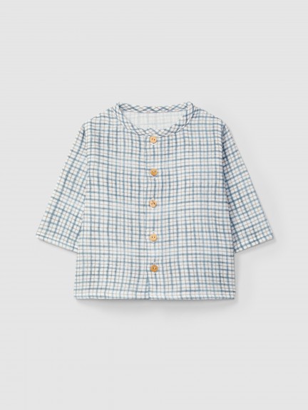 Chemise en mousseline imprime