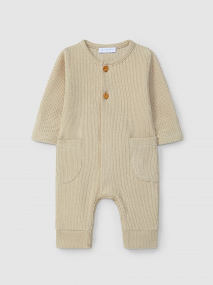Organic cotton jumpsuit with pockets