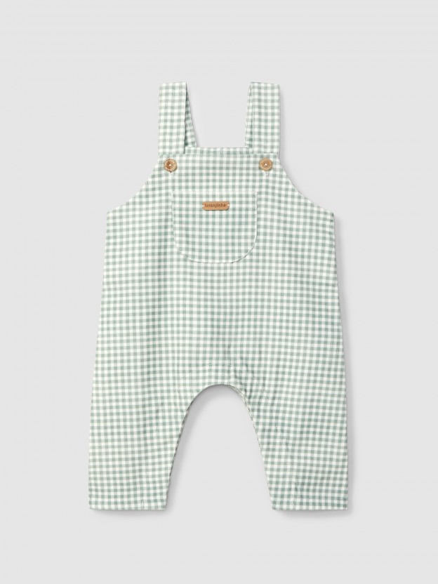 Salopette carreaux vichy avec poche