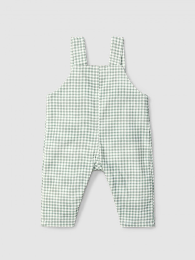 Salopette carreaux vichy avec poche