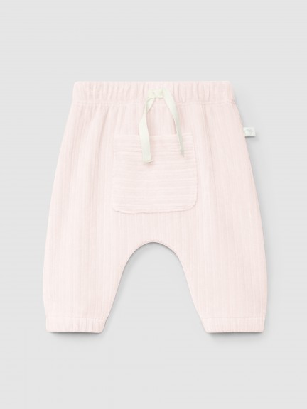 Pantalon pull-up en velours cannel avec poche