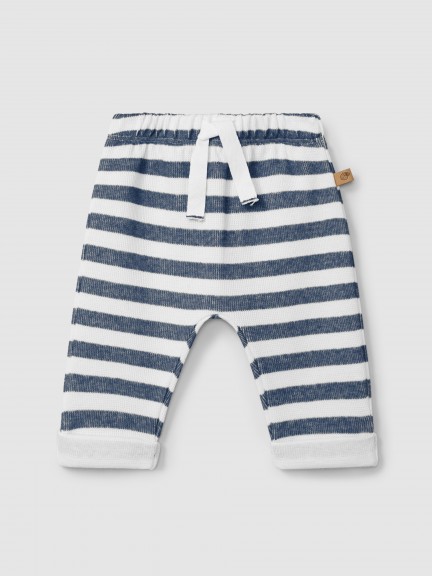 Pantalon pull-up  rayures