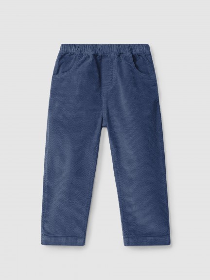 Pantalon pull-up en velours ctel  quatre poches