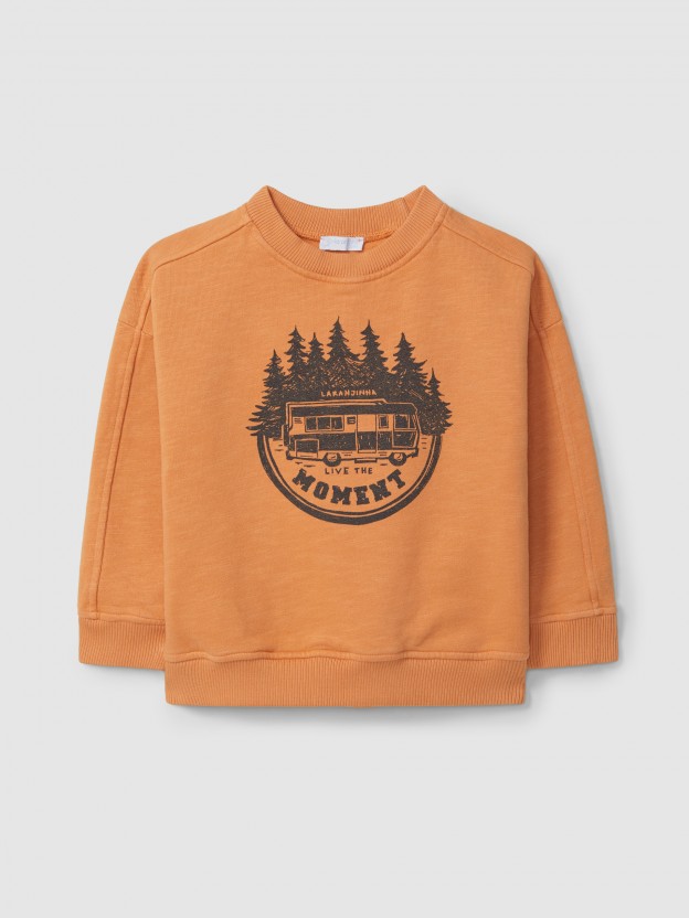Sweatshirt "Live the moment"