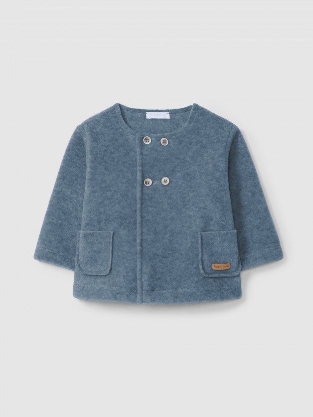 Fleece jacket with pockets