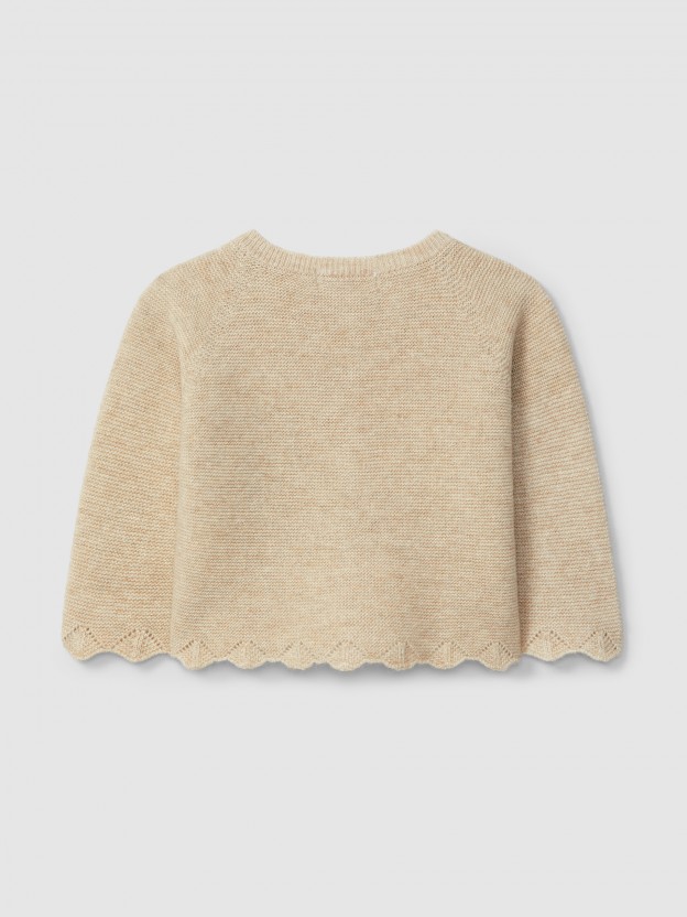 Gilet tricot avec dtails