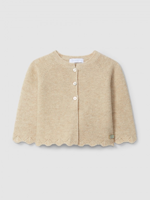 Gilet tricot avec dtails