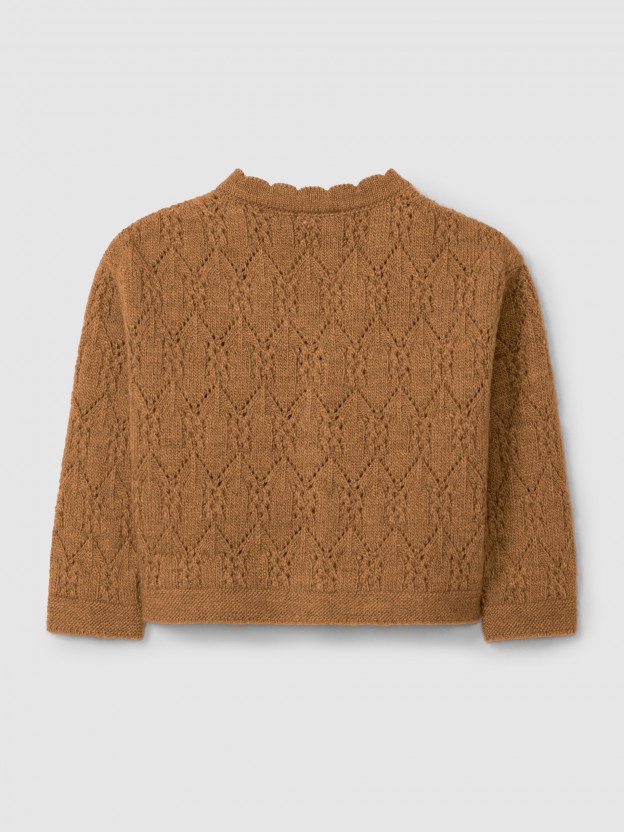 Gilet tricot en fantaisie