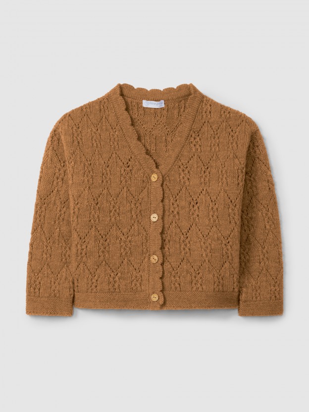 Gilet tricot en fantaisie