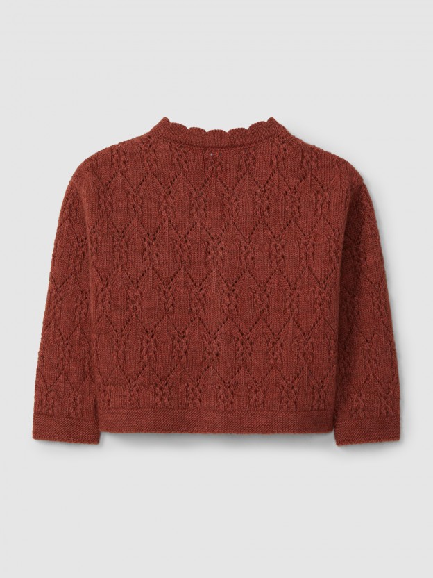 Gilet tricot en fantaisie