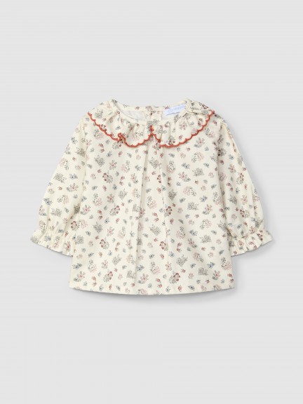 Blusa flores delicadas